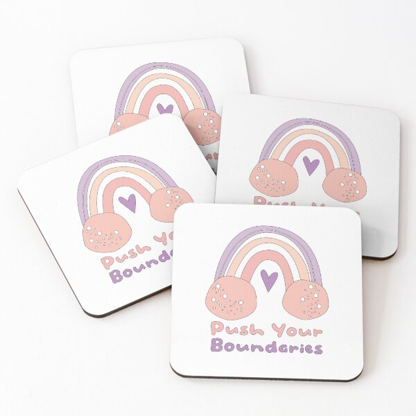 Item preview, Push your boundaries motivational boho rainbow designed and sold by Awesome 4 all.