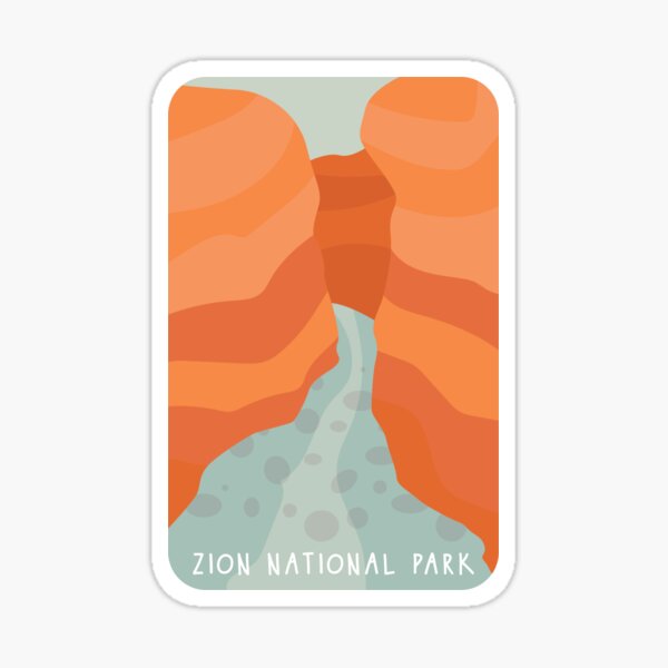 Zion National Park Sticker Sticker For Sale By Doobertdesigns Redbubble 7056