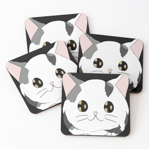 Item preview, White greyish Kitty cat artt designed and sold by Chitrakarii.