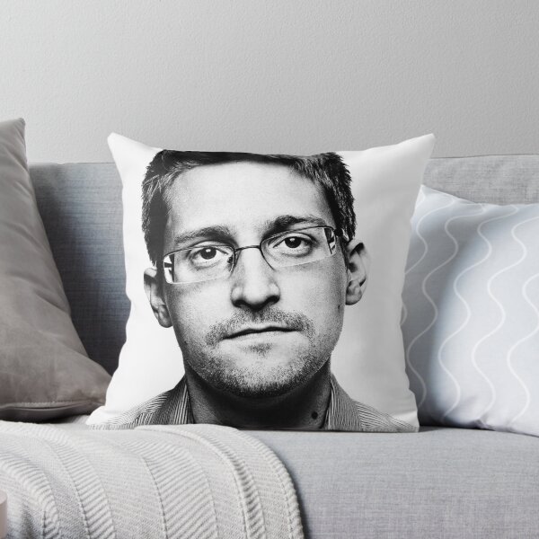 Edward Snowden Throw Pillow