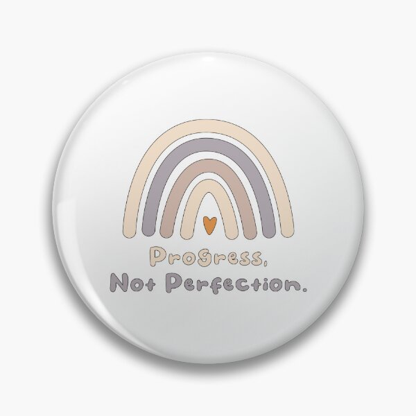 Item preview, Progress not perfection motivational boho rainbow designed and sold by Awesome 4 all.