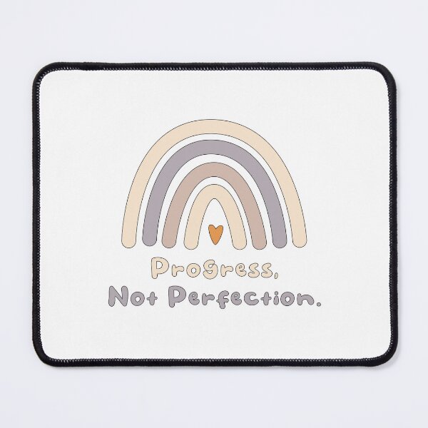 Item preview, Progress not perfection motivational boho rainbow designed and sold by Awesome 4 all.