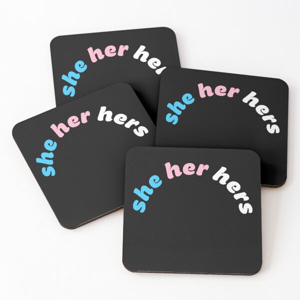 Item preview, She Her Hers Pronouns Trans Women Transgender Pride designed and sold by QueenOfPrint.