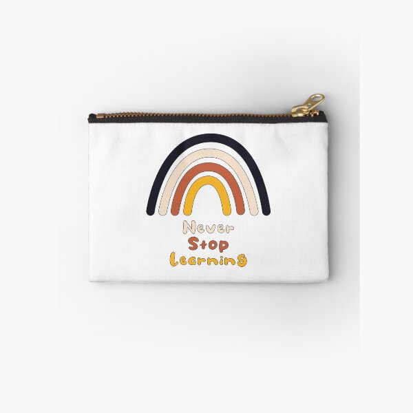 Item preview, Never stop learning motivational boho rainbow designed and sold by Awesome 4 all.