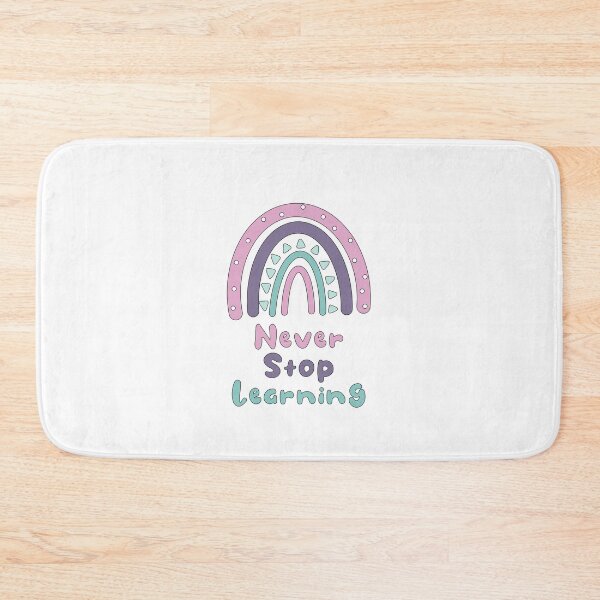 Item preview, Never stop learning inspirational boho rainbow designed and sold by Awesome 4 all.
