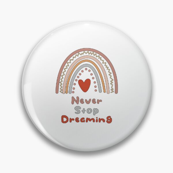 Item preview, Never stop dreaming motivational boho rainbow designed and sold by Awesome 4 all.
