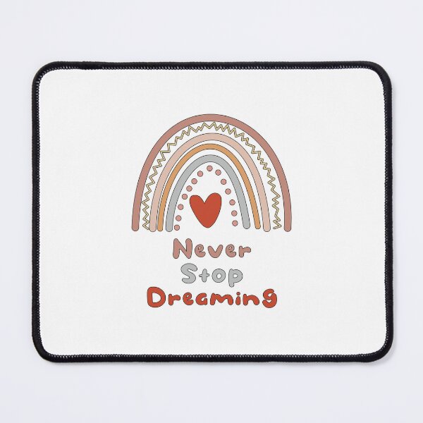 Item preview, Never stop dreaming motivational boho rainbow designed and sold by Awesome 4 all.