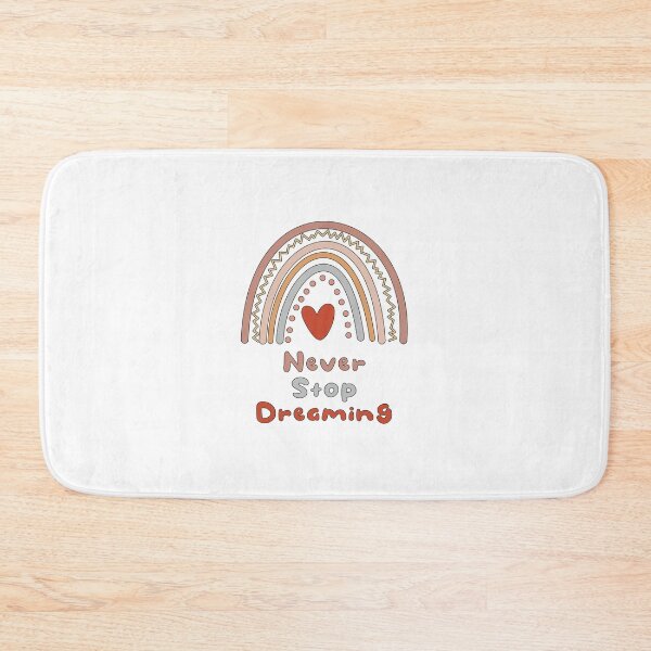 Item preview, Never stop dreaming motivational boho rainbow designed and sold by Awesome 4 all.