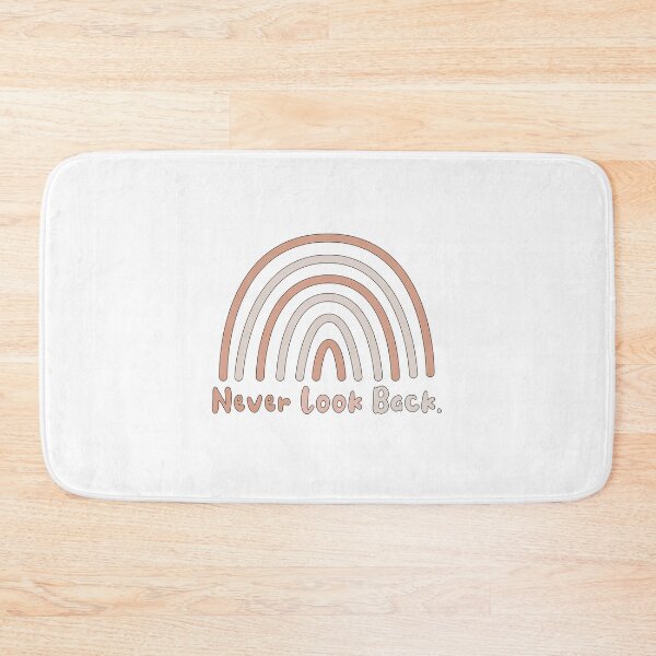 Item preview, Never look back motivational pink boho rainbow designed and sold by Awesome 4 all.