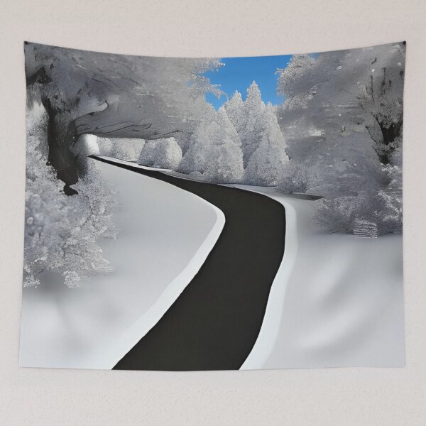 Item preview, Landscape with snow artwork designed and sold by gramizzia.