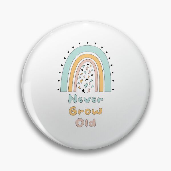 Item preview, Never grow old motivational colorful boho rainbow designed and sold by Awesome 4 all.