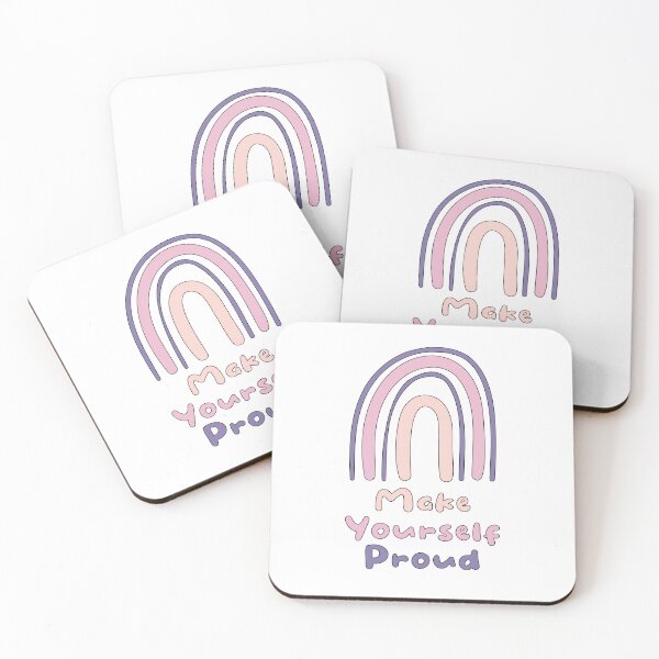 Item preview, Make yourself proud motivational colorful rainbow designed and sold by Awesome 4 all.