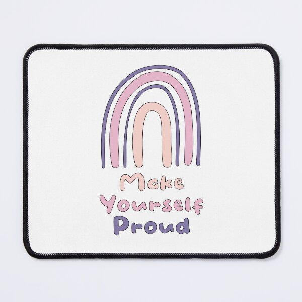 Item preview, Make yourself proud motivational colorful rainbow designed and sold by Awesome 4 all.
