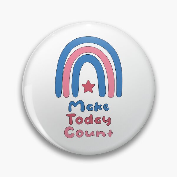 Item preview, Make today count pink and blue boho rainbow designed and sold by Awesome 4 all.