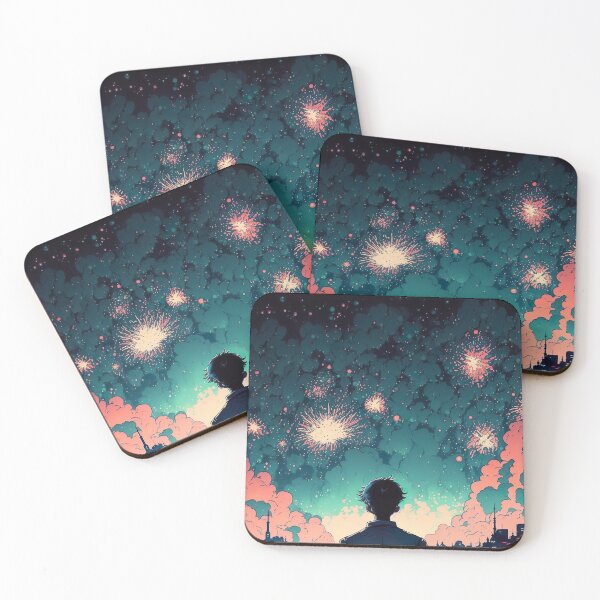 Item preview, fireworks newyear anime vintage designed and sold by e-z4k.