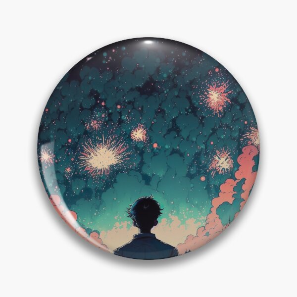 Item preview, fireworks newyear anime vintage designed and sold by e-z4k.