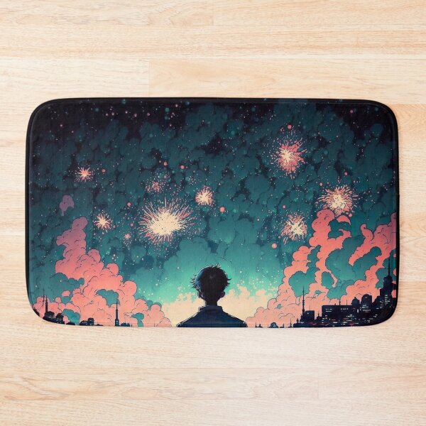 Item preview, fireworks newyear anime vintage designed and sold by e-z4k.