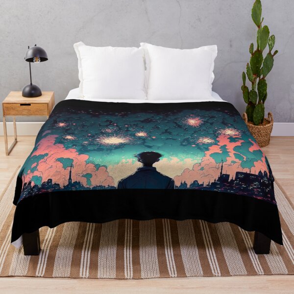 Item preview, fireworks newyear anime vintage designed and sold by e-z4k.