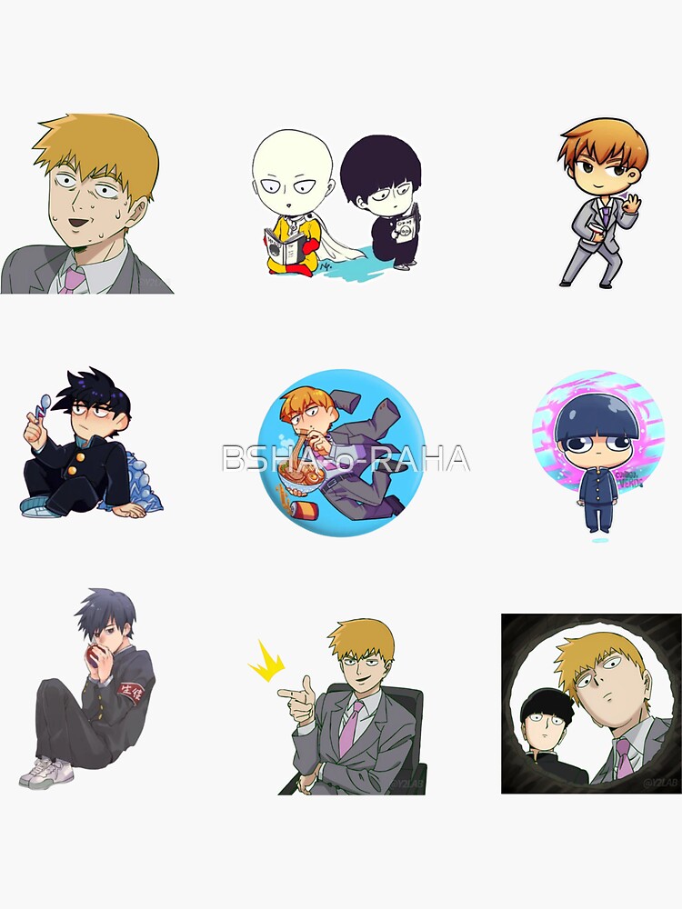 Stickers Pack Mob Psycho 100 Season 2 Sticker For Sale By Bsha O