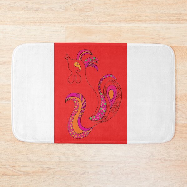 Item preview, Red fiery rooster - illustration with power life designed and sold by WRECZ.
