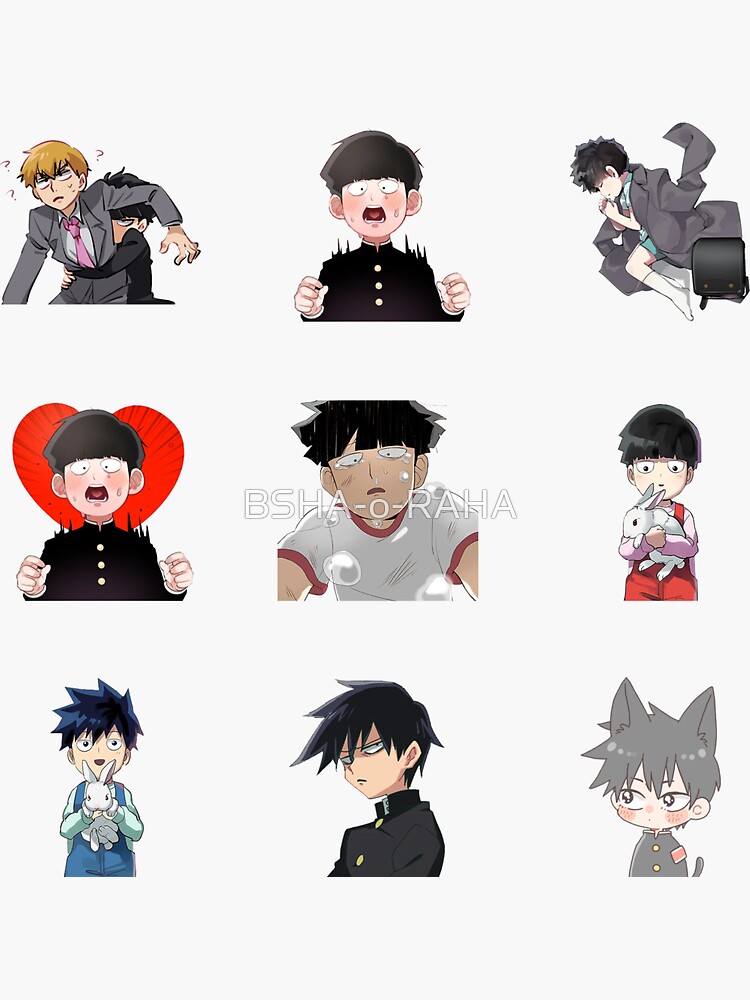 Stickers Pack Mob Psycho 100 Season 2 Sticker For Sale By Bsha O