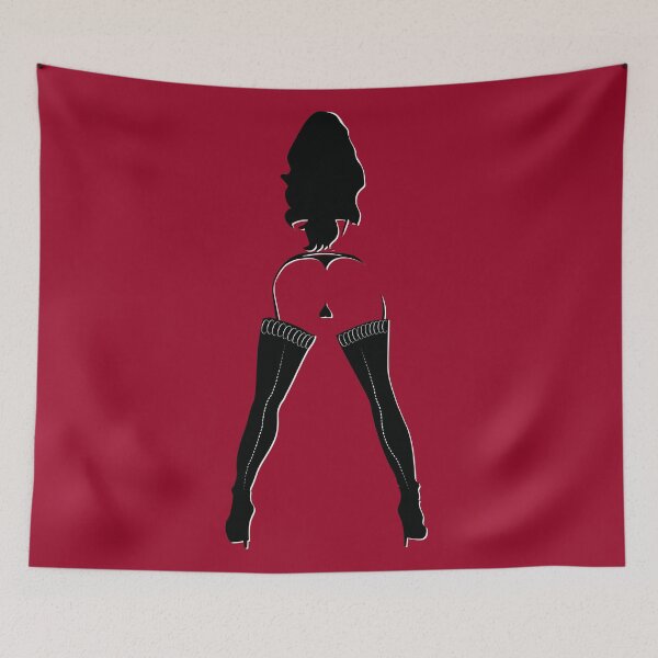 Item preview, Girl in black stockings on the background. designed and sold by Ihor Ivanov.