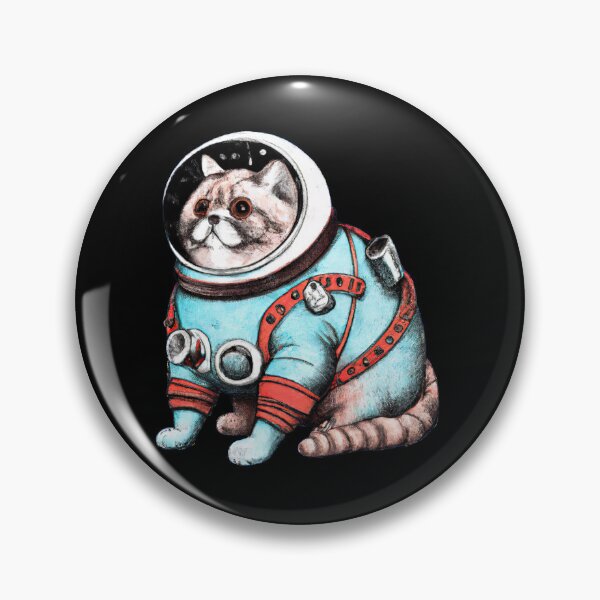 Item preview, Cat Heavy Breathing - Space Edition designed and sold by MovieSetStories.
