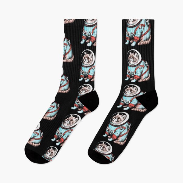 Item preview, Cat Heavy Breathing - Space Edition designed and sold by MovieSetStories.