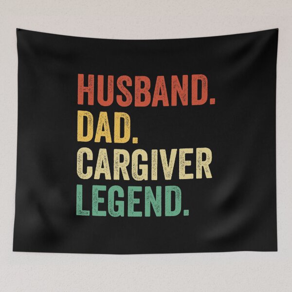 Aperçu de l'œuvre Mari papa cargiver Legend, cargiver Dad Tee pour mari, cargiver papa cadeau de la fête des pères, cargiver papa cadeau pour lui créée et vendue par Dogs Geeky⭐⭐⭐⭐⭐.