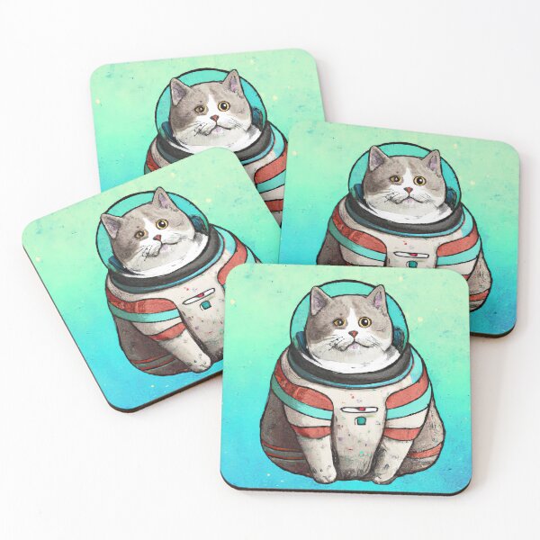 Item preview, Galactic Explorer: A Cat in a Space Suit designed and sold by MovieSetStories.