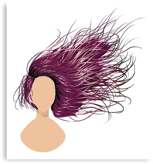 "Flowing Hair" Canvas Prints by AnnArtshock Redbubble