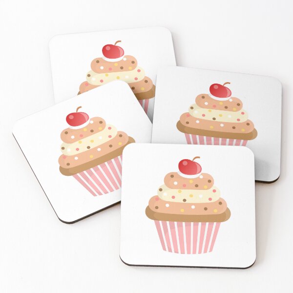 Item preview, Cupcake sticker - cakedesign - cherry cake designed and sold by Findmeifyoucan.