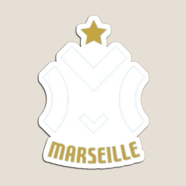 Om Olympique de Marseille - Magnet Produit sous Licence Officielle - Logo  aimanté