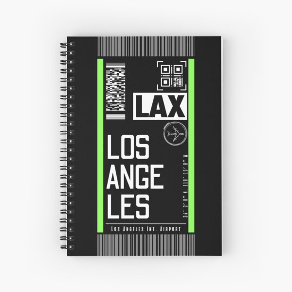 Item preview, LOS ANGELES LAX [Black] classic luggage tags flight sticker designed and sold by LeddsoDello.