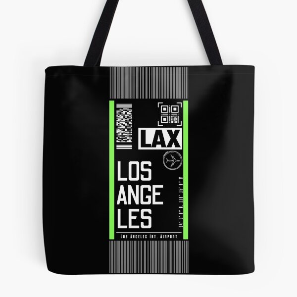Item preview, LOS ANGELES LAX [Black] classic luggage tags flight sticker designed and sold by LeddsoDello.