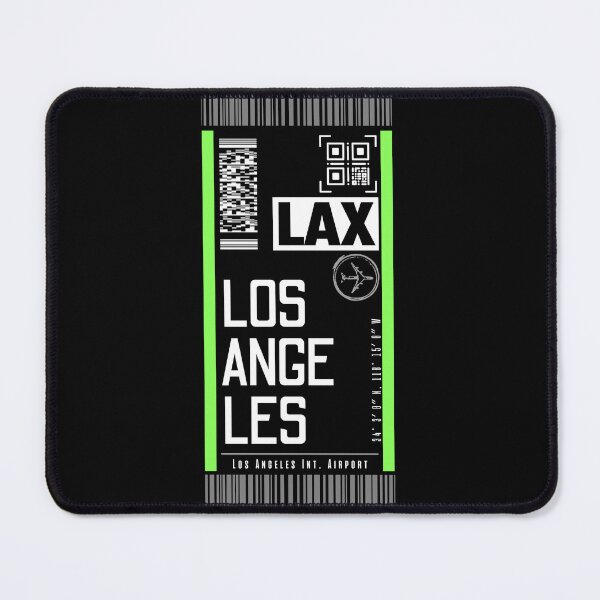 Item preview, LOS ANGELES LAX [Black] classic luggage tags flight sticker designed and sold by LeddsoDello.