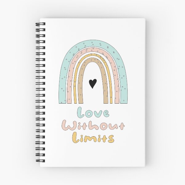 Item preview, Love without limits motivational boho rainbow designed and sold by Awesome 4 all.