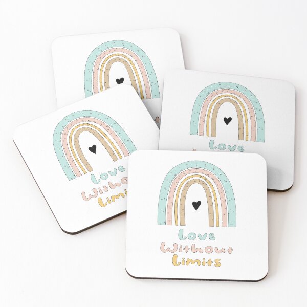 Item preview, Love without limits motivational boho rainbow designed and sold by Awesome 4 all.