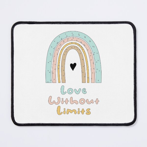 Item preview, Love without limits motivational boho rainbow designed and sold by Awesome 4 all.
