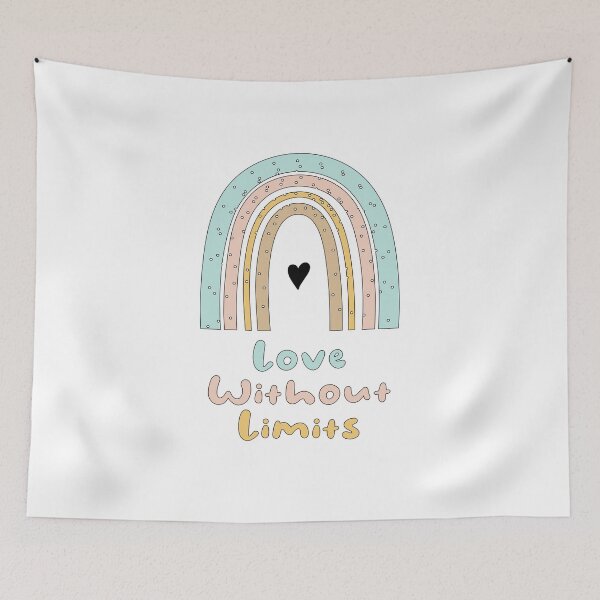 Item preview, Love without limits motivational boho rainbow designed and sold by Awesome 4 all.