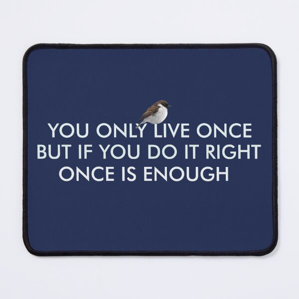 Item preview, You Only Live Once, Motivation Quote designed and sold by emporioamanoa.