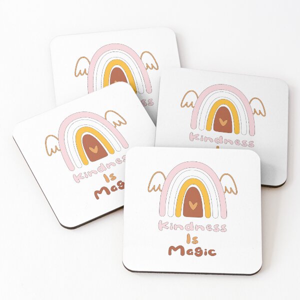 Item preview, Kindness is magic motivational pink boho rainbow designed and sold by Awesome 4 all.