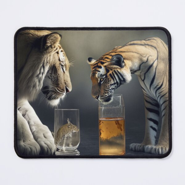 Item preview, Big Cats Enjoying a Beer: The Only Way for Your Furry Friend to Relax and Look Cool designed and sold by rdreubss7.