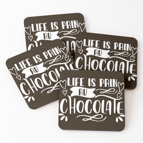 Item preview, Life Is Pain Au Chocolate designed and sold by NawalMagdy.