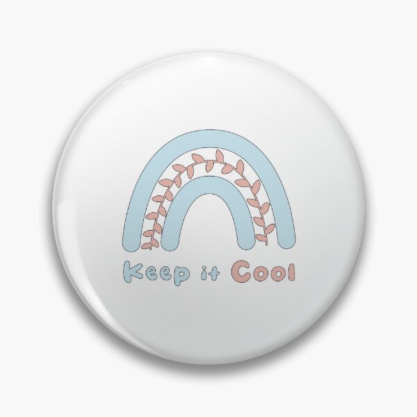 Item preview, Keep it cool motivational pink blue boho rainbow designed and sold by Awesome 4 all.