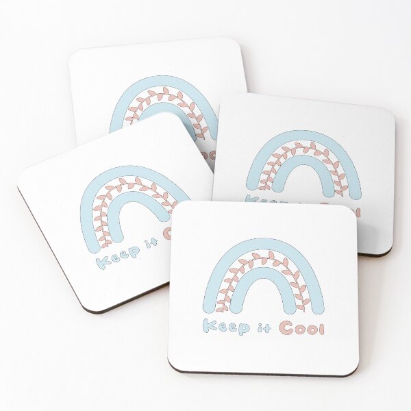 Item preview, Keep it cool motivational pink blue boho rainbow designed and sold by Awesome 4 all.