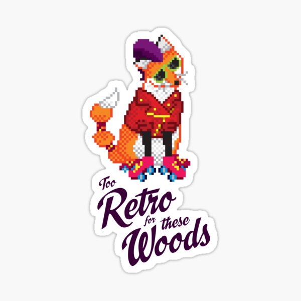 Retro Fox Sticker