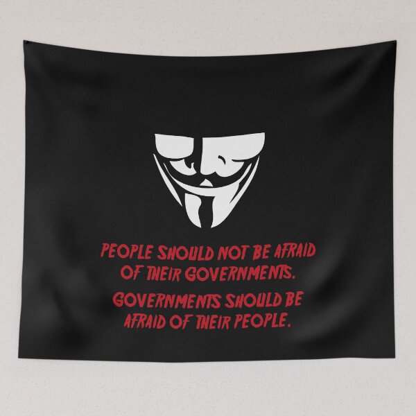 Item preview, V For Vendetta - Governments should be afraid of their people designed and sold by sibso.
