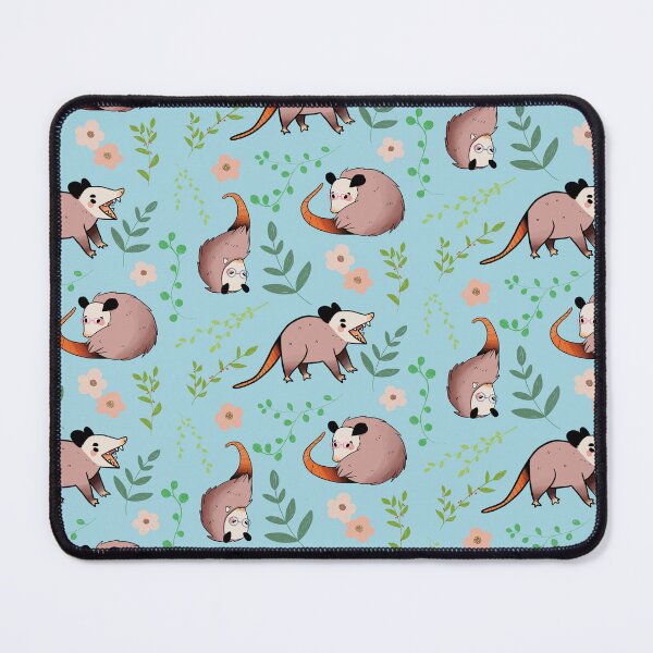 Item preview, Possum - Cute Brown and Blue Cartoon Animal Pattern designed and sold by TheRainbowRoom.