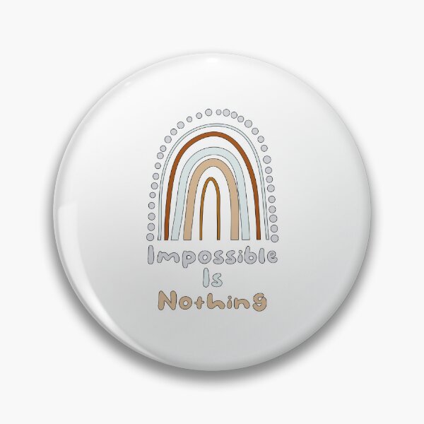 Item preview, Impossible is nothing motivational boho rainbow designed and sold by Awesome 4 all.